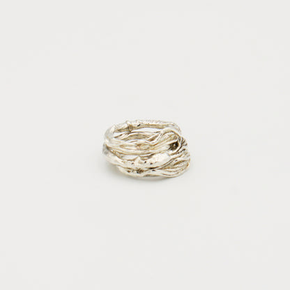 Sterling Silver Vine Stacking Ring Size 8
