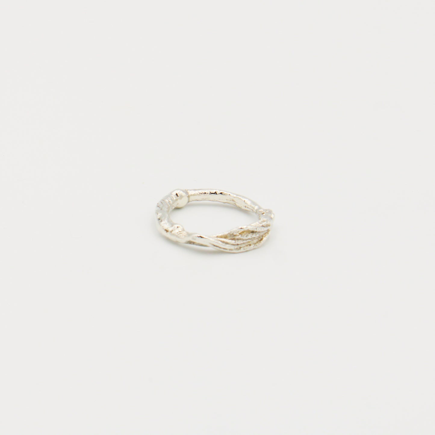 Sterling Silver Vine Stacking Ring Size 8