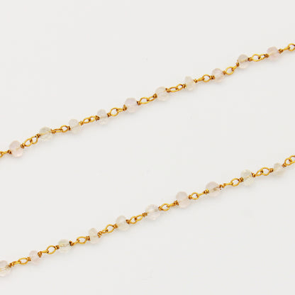 Moonstone & GF Necklace 17"