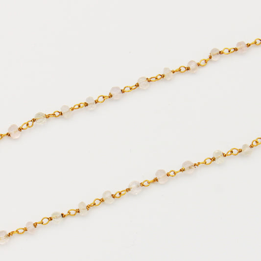 Moonstone & GF Necklace 17"