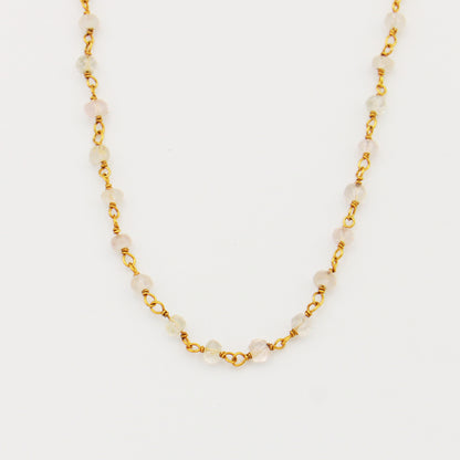 Moonstone & GF Necklace 17"