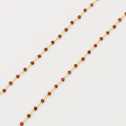 Rhodelite & GF Necklace 15-17"