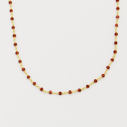 Rhodelite & GF Necklace 15-17"