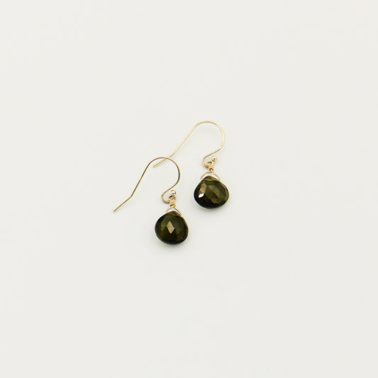 Drops of Goodness GF Green Tourmaline Earrings