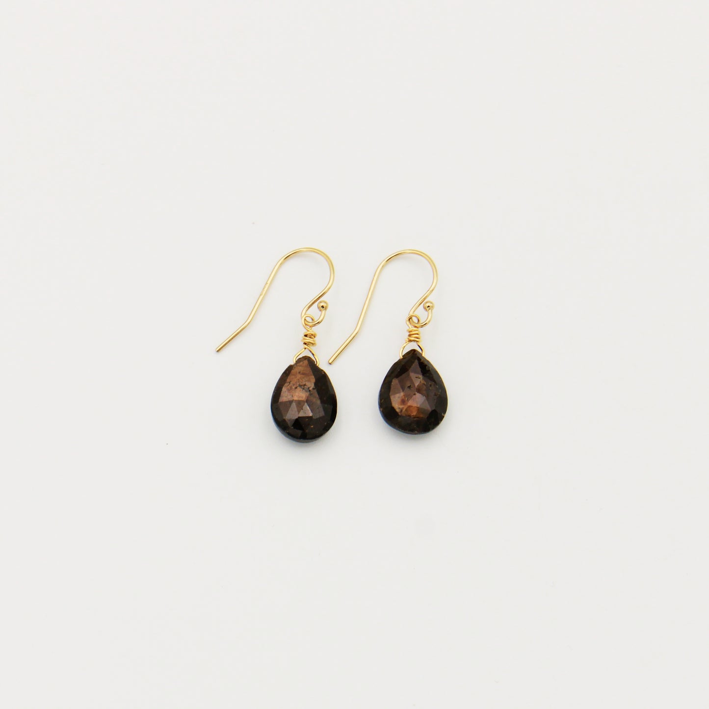 Drops of Goodness GF Brown Sapphire Earrings
