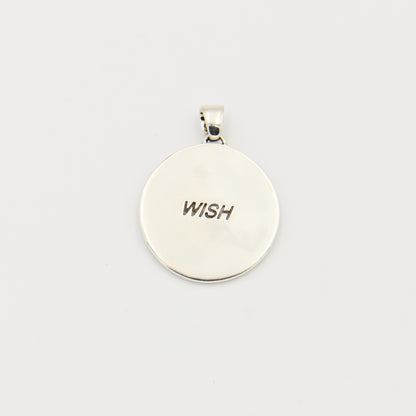 Sterling Silver Dandelion & Moonstone Pendant