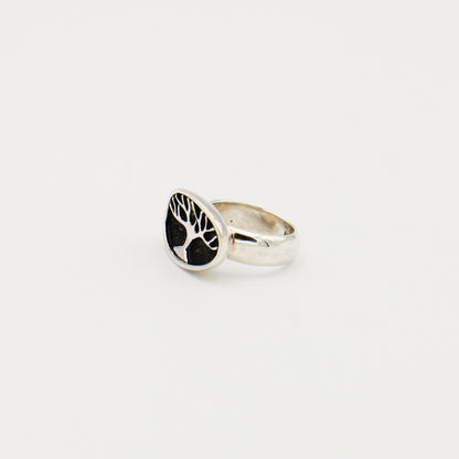 Sterling Silver Tree of Life Ring Size 7