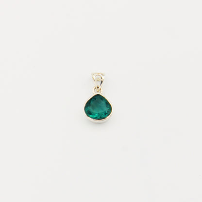 Fluorite Pear Sterling Pendant