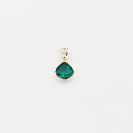 Fluorite Pear Sterling Pendant