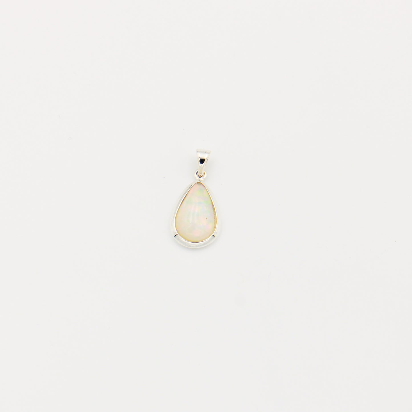 Ethiopian Opal Cabochon Sterling Pendant