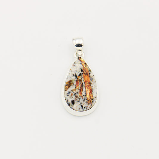 Astrophylite Teardrop Sterling Pendant