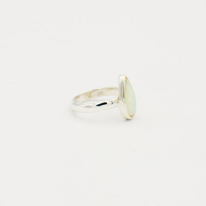 Ethiopian Teardrop Sterling Ring Size 6
