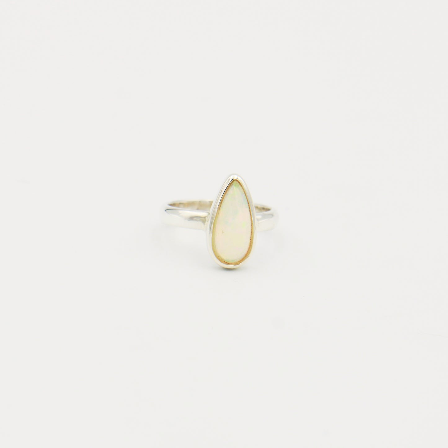 Ethiopian Teardrop Sterling Ring Size 6
