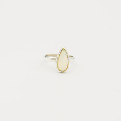 Ethiopian Teardrop Sterling Ring Size 6