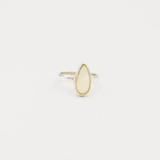 Ethiopian Teardrop Sterling Ring Size 6