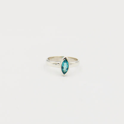 Apatite Marquis Sterling Ring Size 7