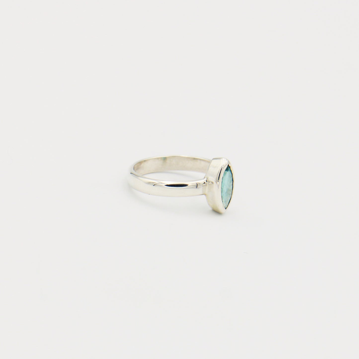 Apatite Marquis Sterling Ring Size 7