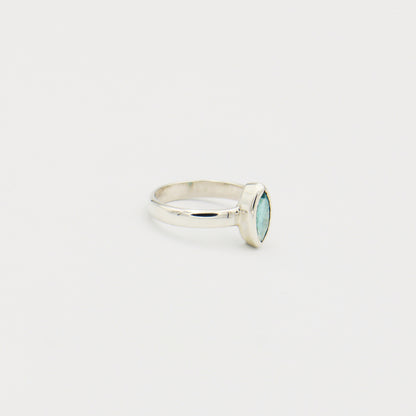Apatite Marquis Sterling Ring Size 7