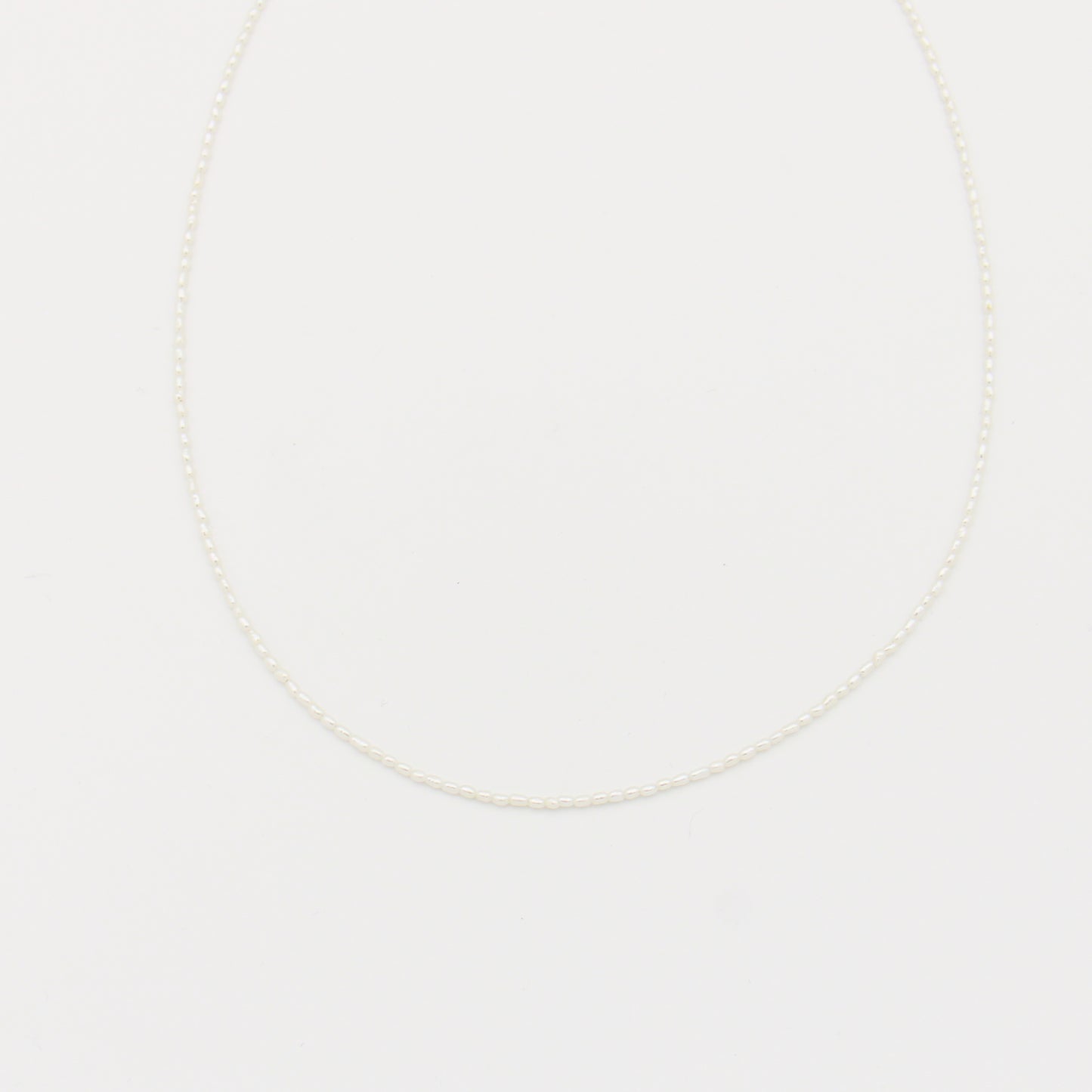 Tiny Pearls Necklace 16.5"-17.5"