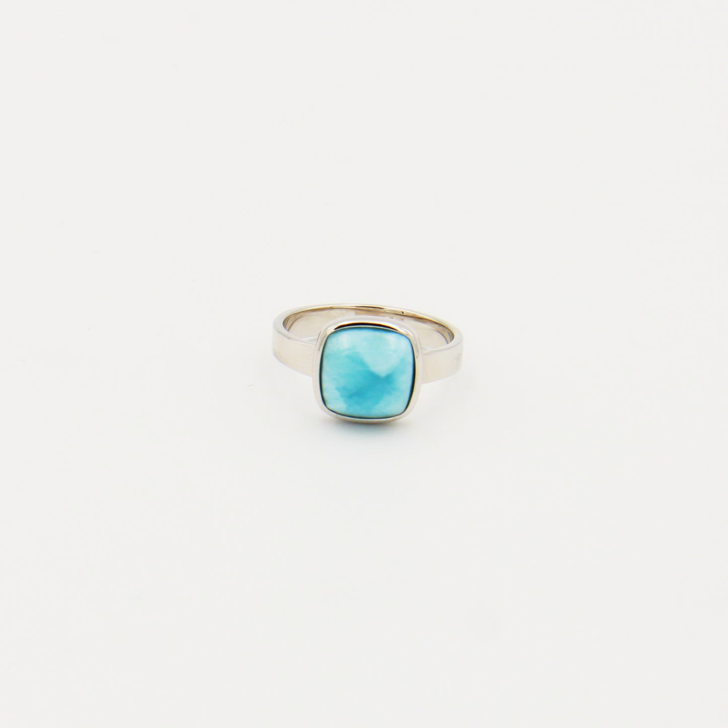 Larimar Square Cut Ring Size 8