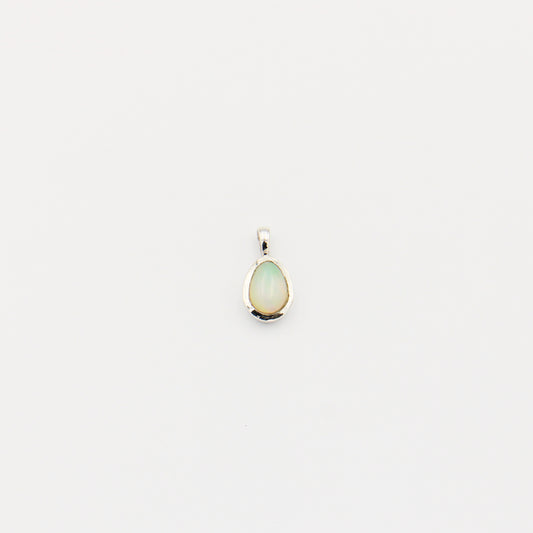 Ethiopian Opal Pear Sterling Pendant RP