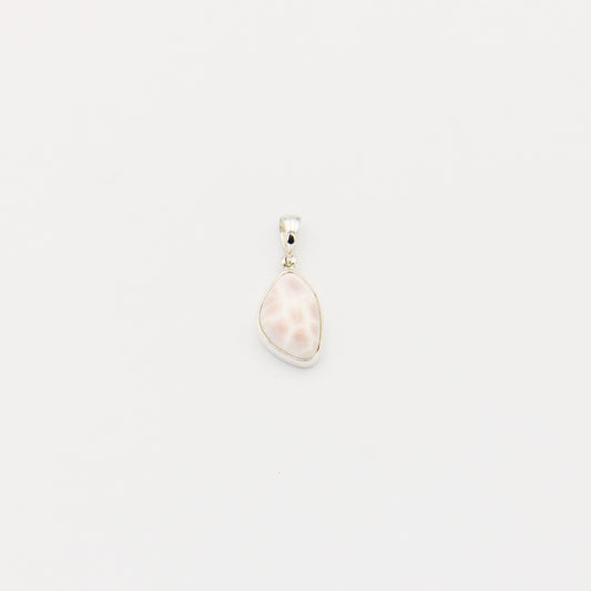 Natrolite Wedge Sterling Silver Pendant