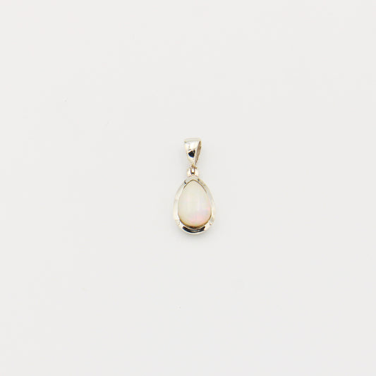 Ethiopian Opal Pear Sterling Pendant