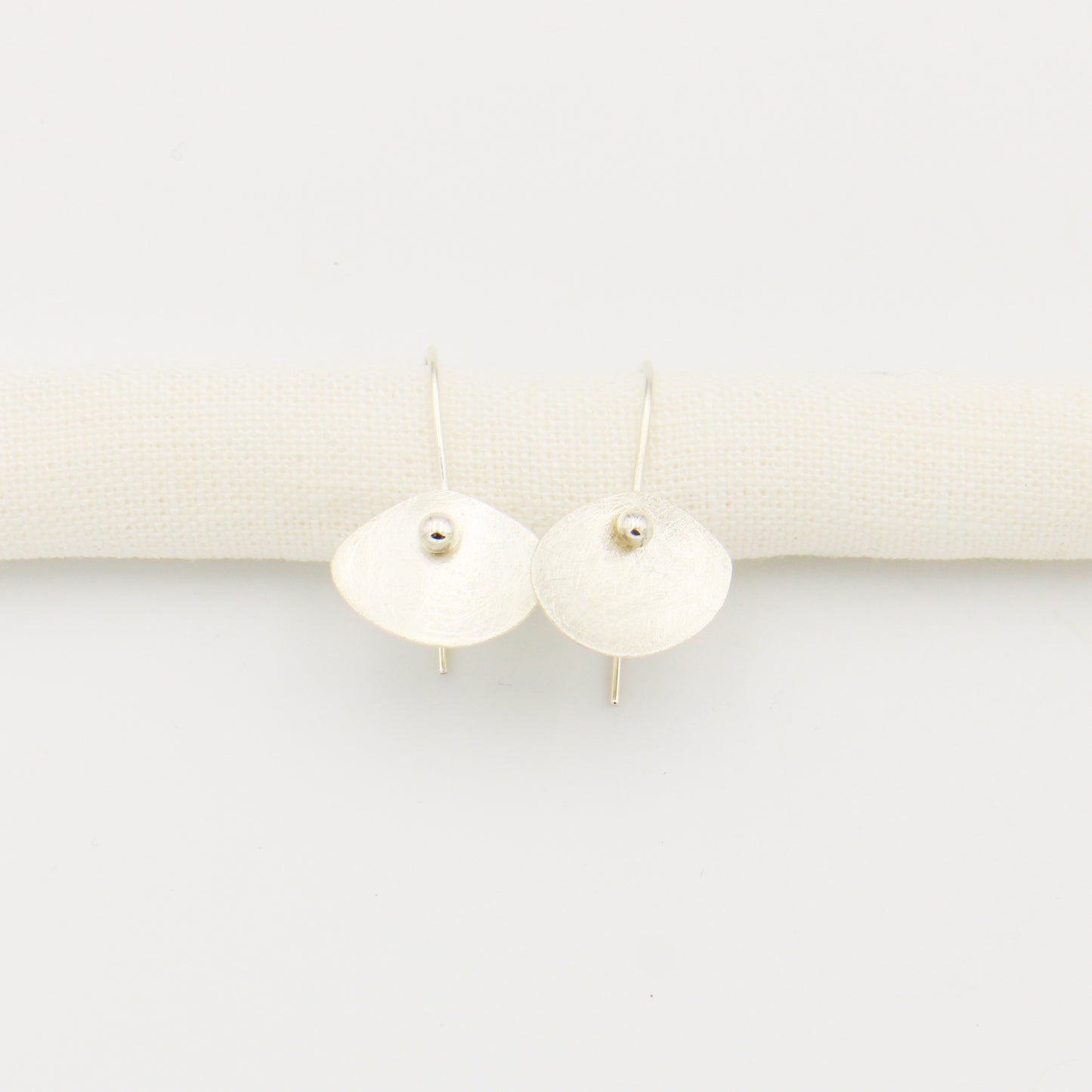 Textured Sterling Silver Disk Threaders