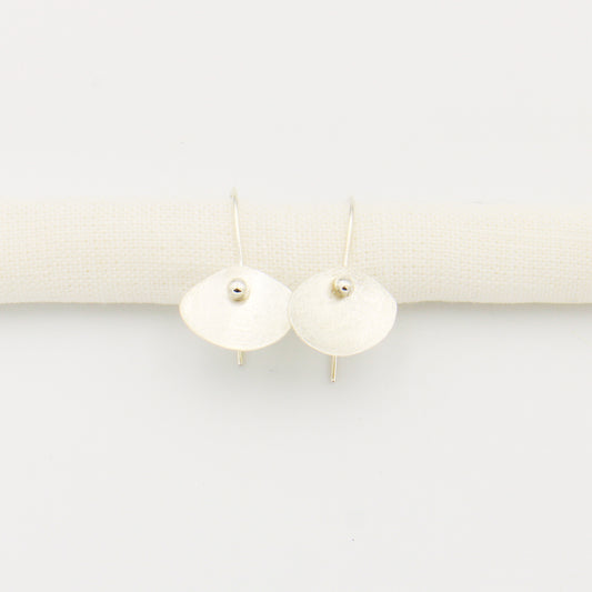 Textured Sterling Silver Disk Threaders