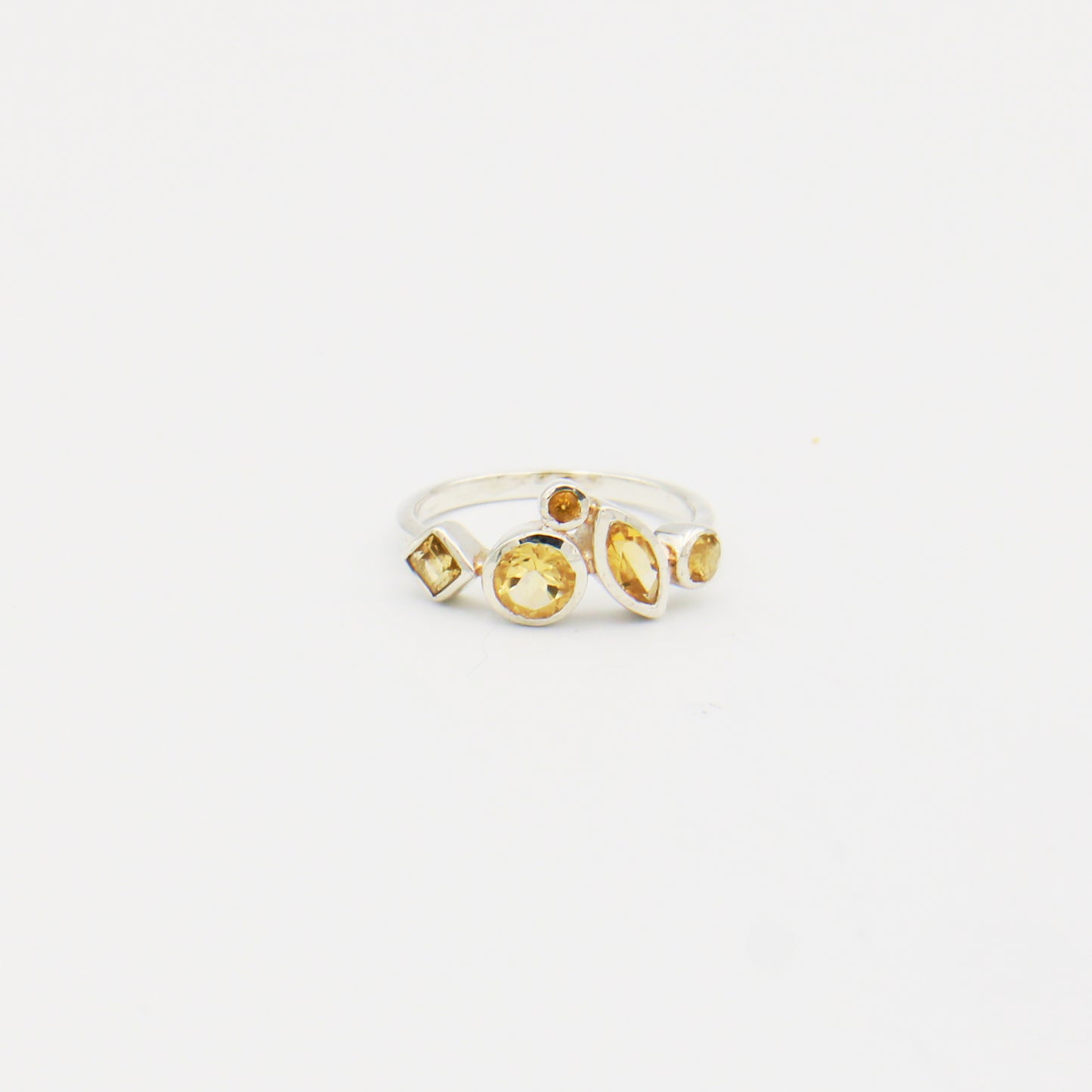 Citrine 5 Stone Ring Size 7