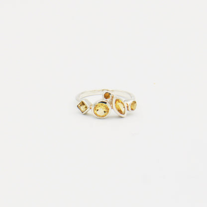 Citrine 5 Stone Ring Size 7
