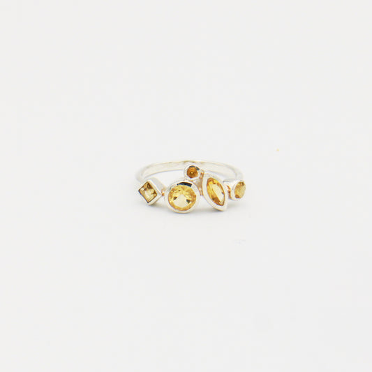 Citrine 5 Stone Ring Size 7