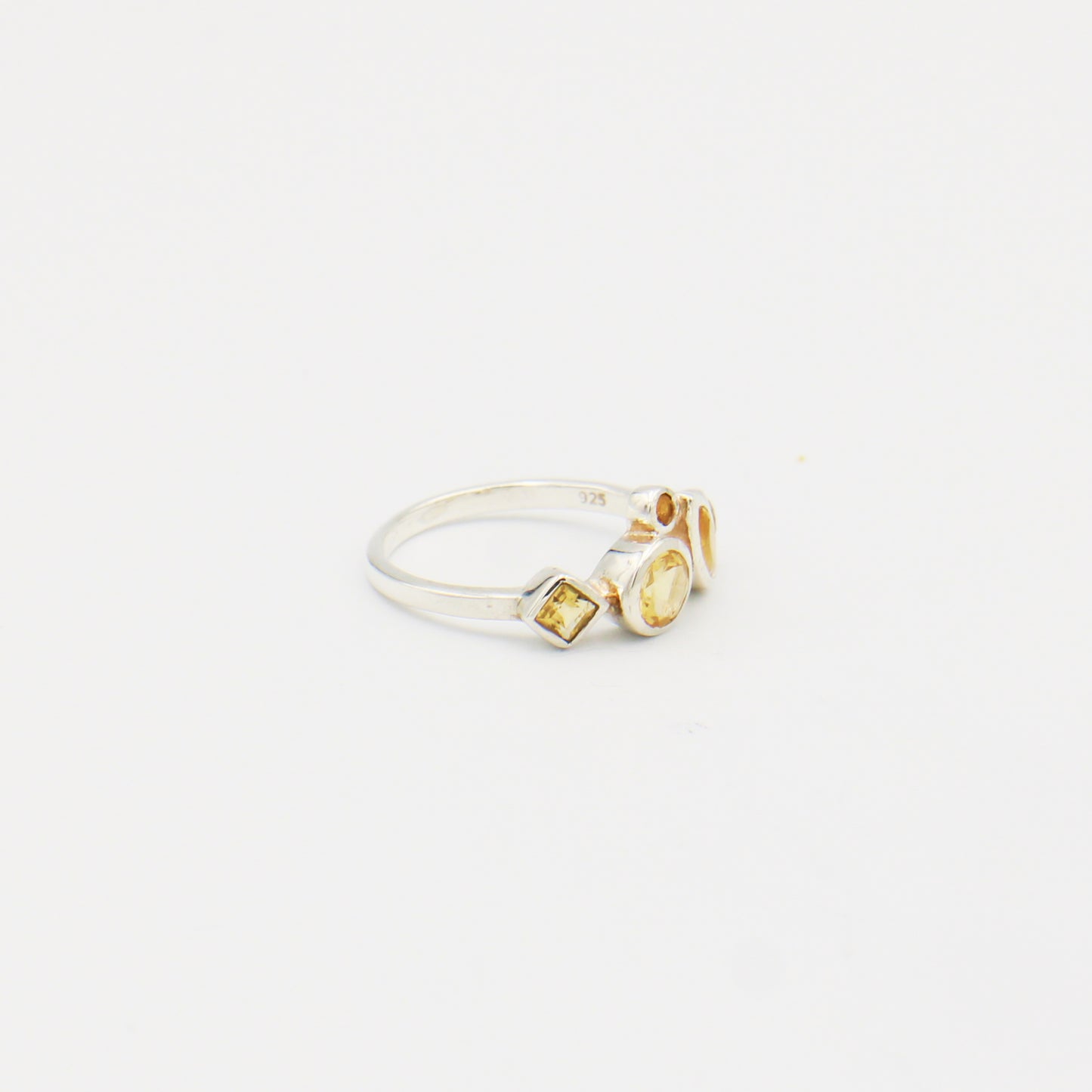 Citrine 5 Stone Ring Size 7