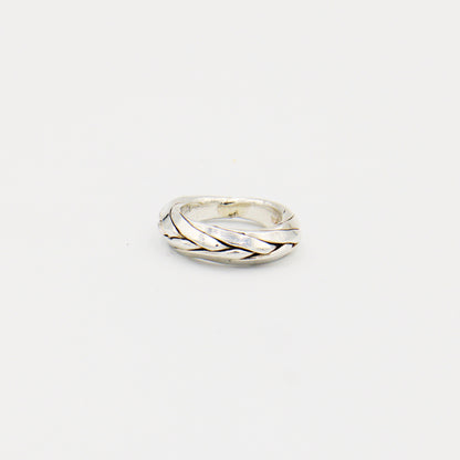 Sterling Silver Braided Band Size 6