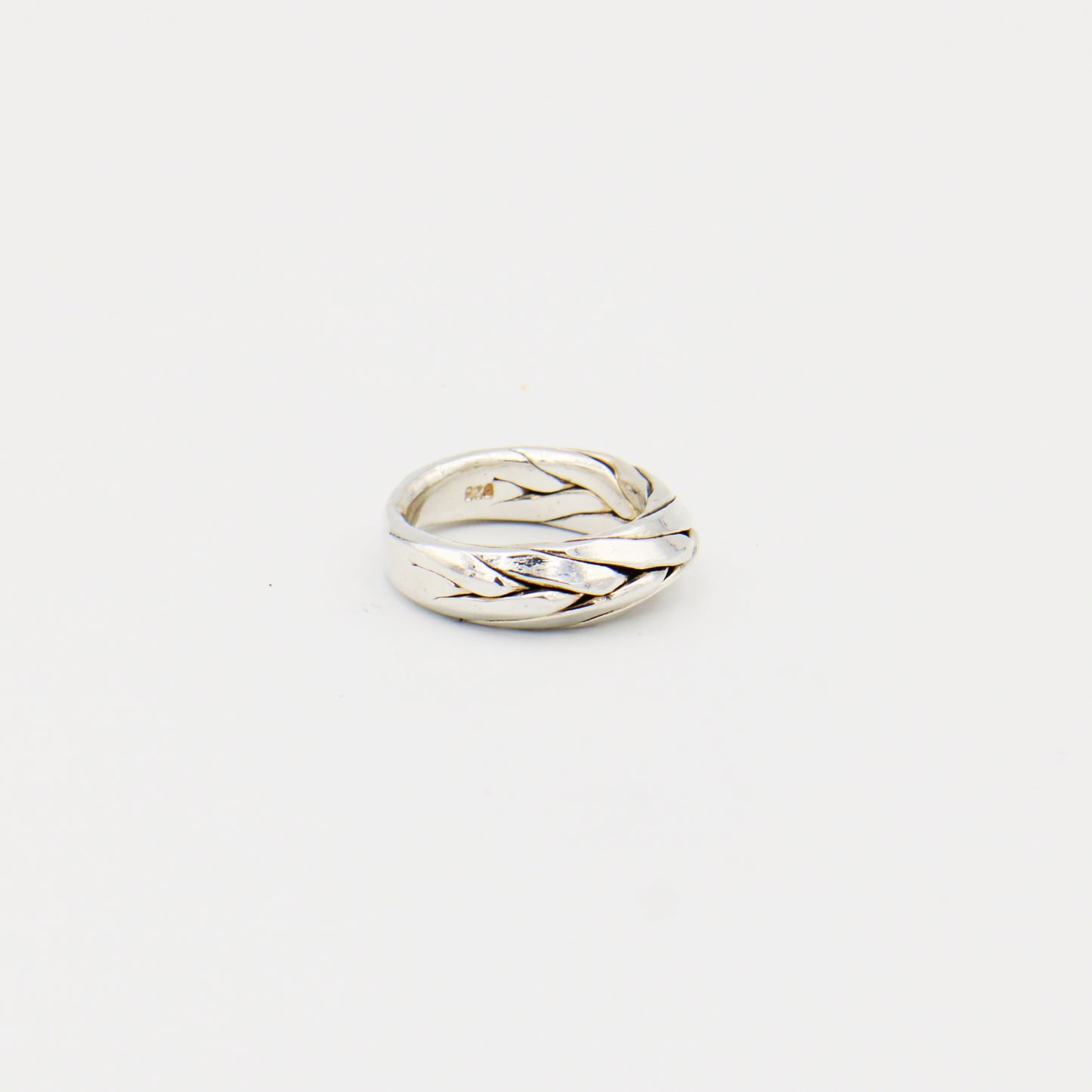 Sterling Silver Braided Band Size 6