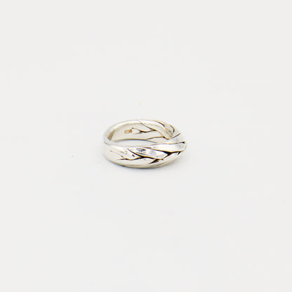 Sterling Silver Braided Band Size 6