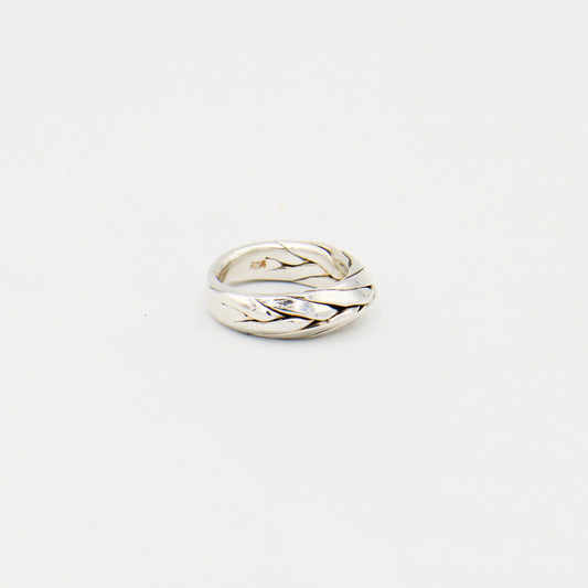 Sterling Silver Braided Band Size 6
