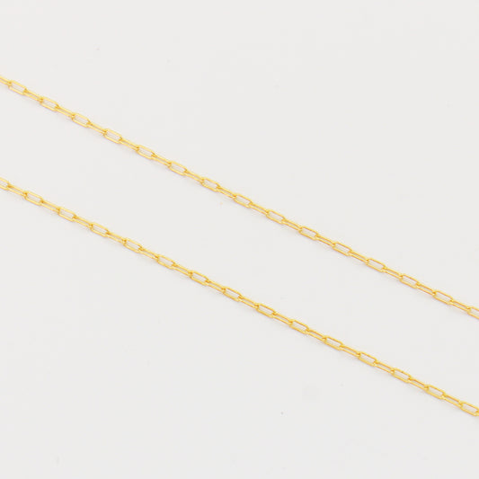 Dainty Staple GF Chain 18"