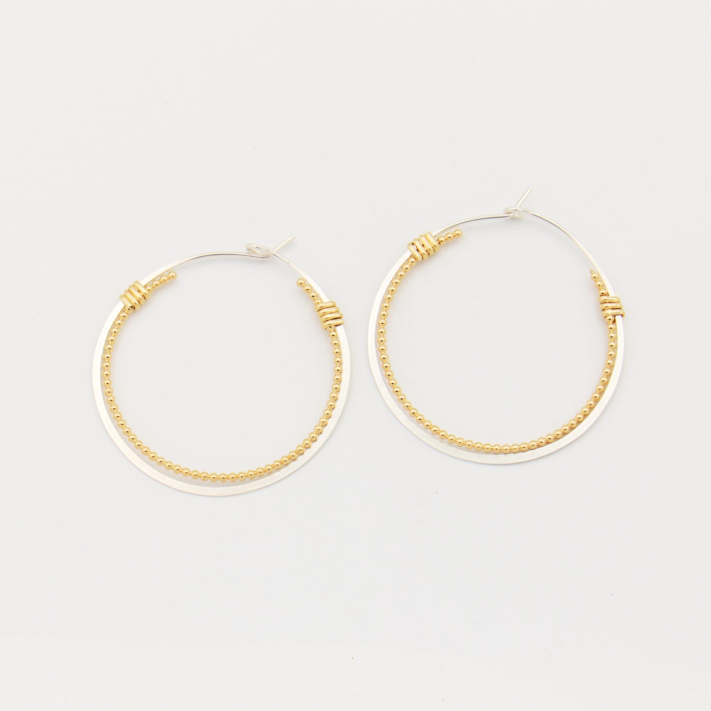 Double Sterling & GF Hoops 1.5"