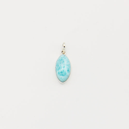 Larimar Marquis Large Sterling Pendant