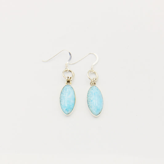 Larimar Marquis Sterling Earrings