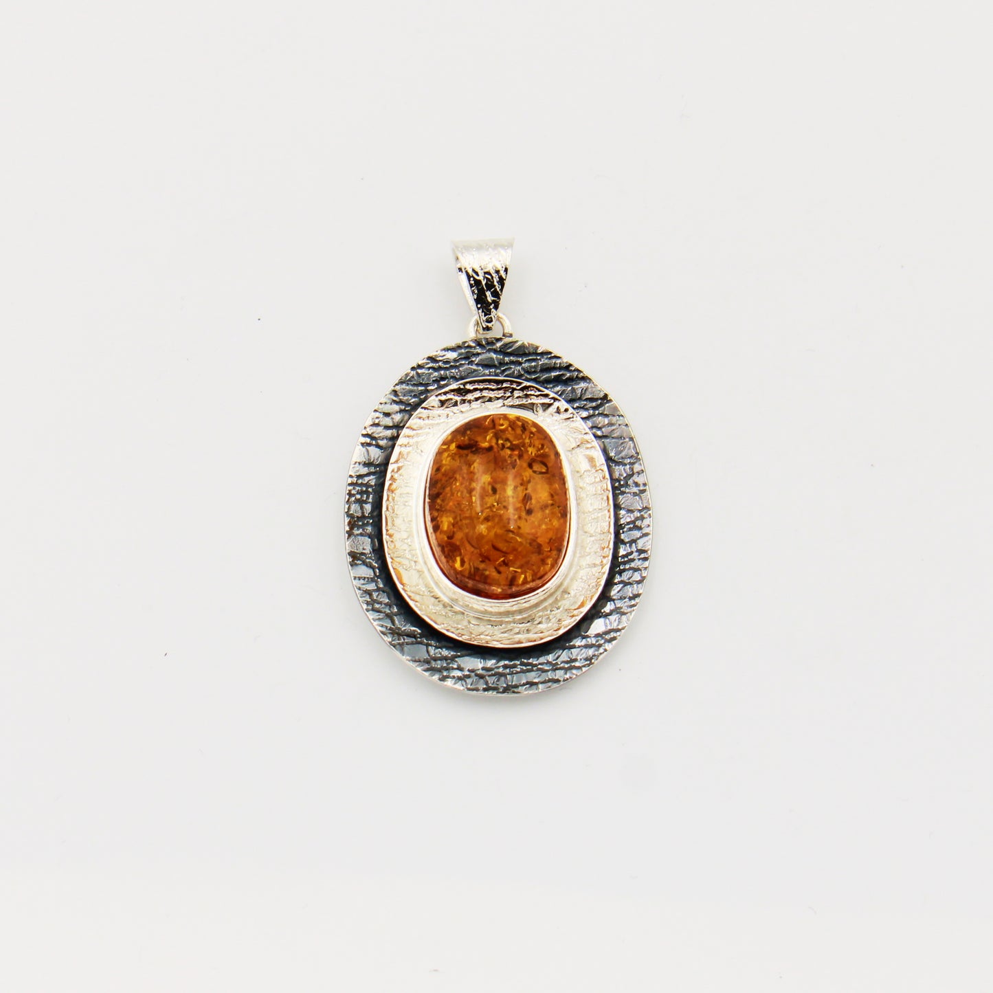 Amber Oval Statement Pendant