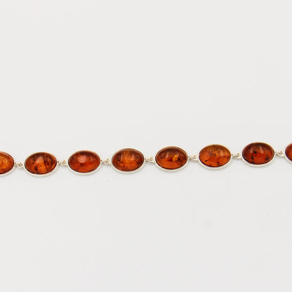 Amber Oval Link Bracelet