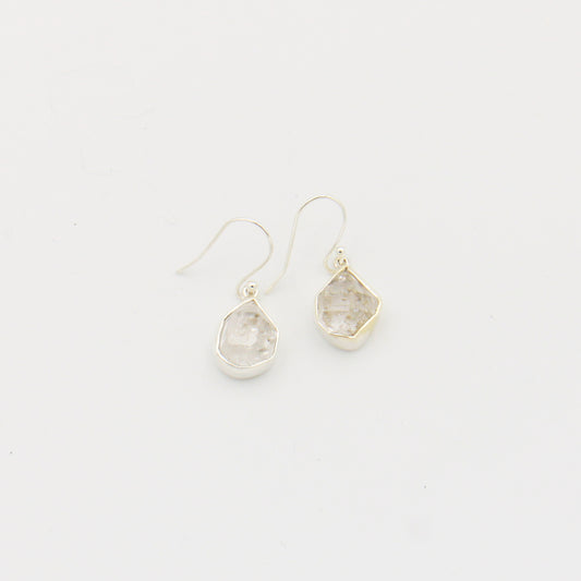 Herkimer Diamond Sterling Drop Earrings