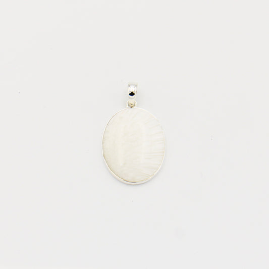 Scolecite Oval Sterling Pendant