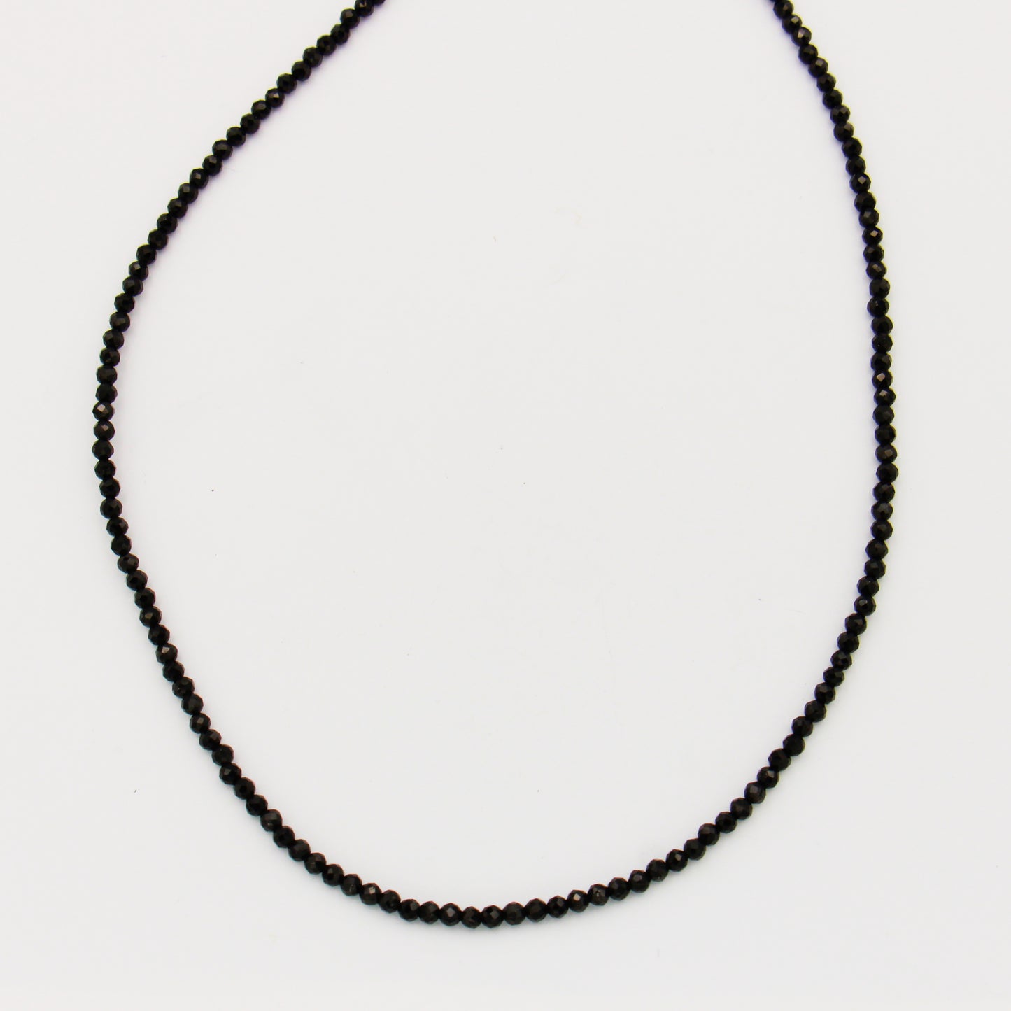 Gemstone Beaded Sterling Necklace 18-19.5"