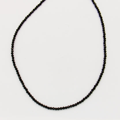 Gemstone Beaded Sterling Necklace 18-19.5"
