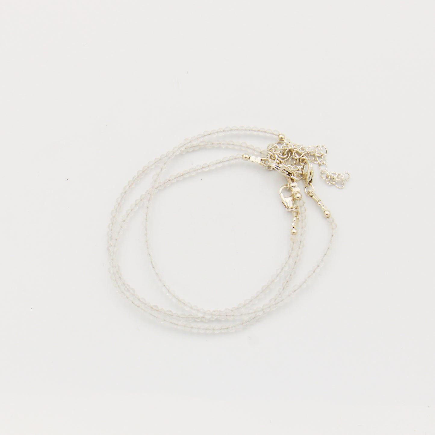 Dainty Gemstone Beaded Bracelet Quartz