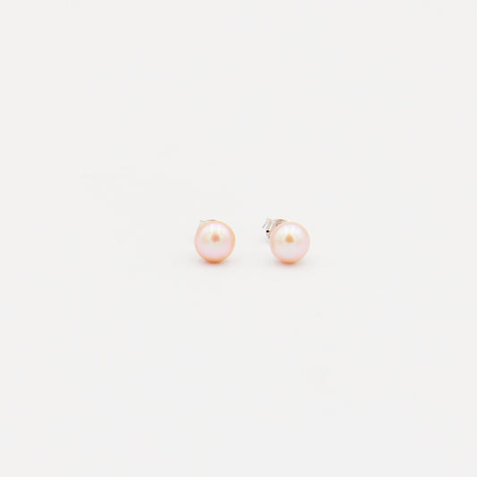 Freshwater Pearl Sterling Stud Earrings