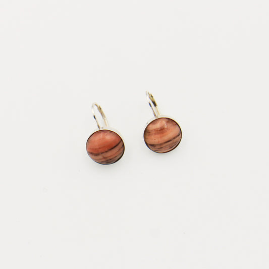 Kona Dolomite 12mm Sterling Earrings